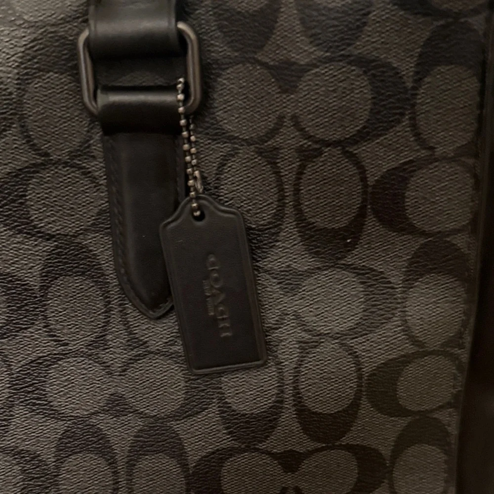 Coach Black Monogram Men's Briefcase